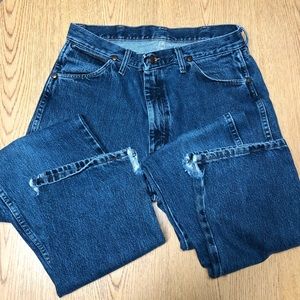 👖Wrangler Men’s Denim Jeans 32”x36” Cut Bottoms
